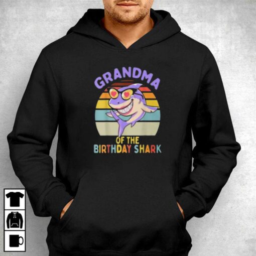 Grandma Of The Birthday Shark T-shirt