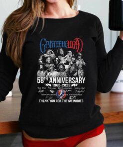 Grateful Dead 58th Anniversary 1965 – 2023 Thank You For The Memories T-shirt Grateful Dead 58th Anniversary 1965 – 2023 Thank You For The Memories T-shirt
