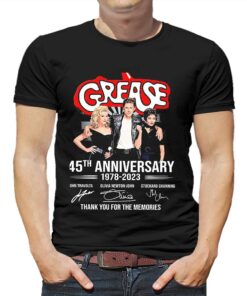 Grease 45th Anniversary 1978-2023 Signature Thank You For The Memories Shirt Grease 45th Anniversary 1978-2023 Signature Thank You For The Memories Shirt