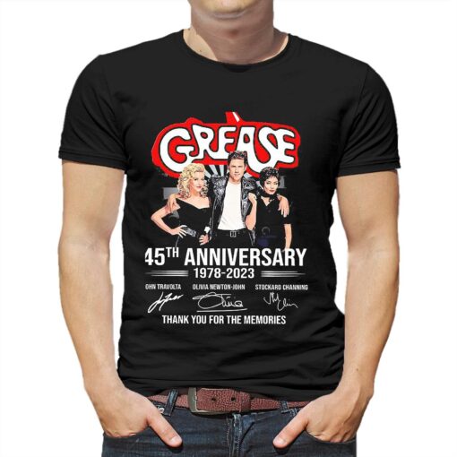 Grease 45th Anniversary 1978-2023 Signature Thank You For The Memories Shirt