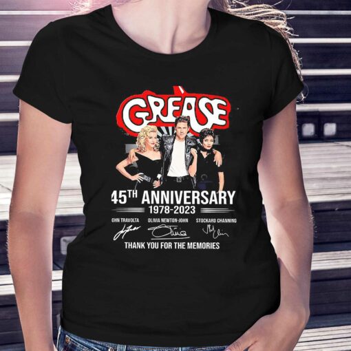 Grease 45th Anniversary 1978-2023 Signature Thank You For The Memories Shirt