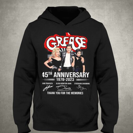 Grease 45th Anniversary 1978-2023 Signature Thank You For The Memories Shirt