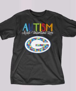 Green Bay Packers Nfl Autism Awareness Accept Understand Love Shirt Green Bay Packers Nfl Autism Awareness Accept Understand Love Shirt