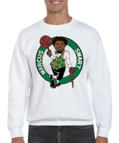 Green Marcus Smart Logo T-shirt 3 Green Marcus Smart Logo T shirt 4