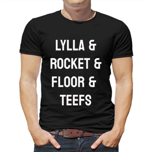 Guardians Of The Galaxy Vol3 Lylla Rocket Floor Teefs T-shirt