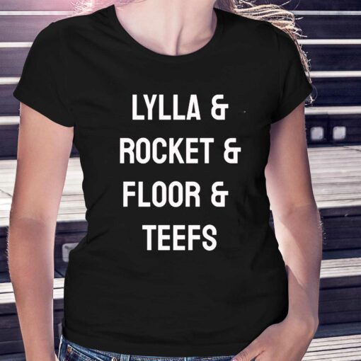 Guardians Of The Galaxy Vol3 Lylla Rocket Floor Teefs T-shirt