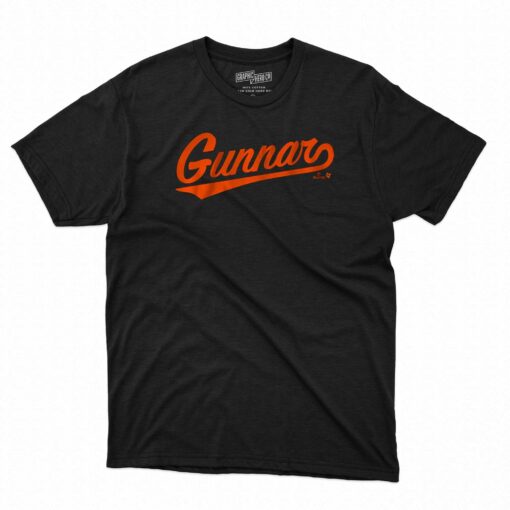 Gunnar Henderson Baltimore Text T-shirt