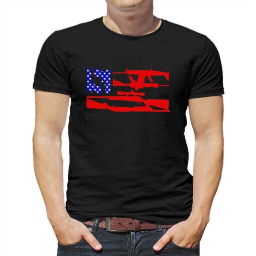 Guns And 69 Usa Flag Shirt