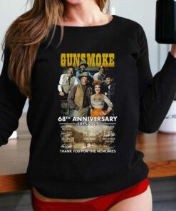 Gunsmoke 68th Anniversary 1955 – 2023 Thank You For The Memories T-shirt Gunsmoke 68th Anniversary 1955 – 2023 Thank You For The Memories T-shirt