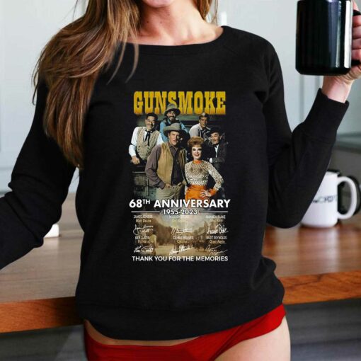 Gunsmoke 68th Anniversary 1955 – 2023 Thank You For The Memories T-shirt