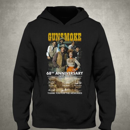 Gunsmoke 68th Anniversary 1955 – 2023 Thank You For The Memories T-shirt