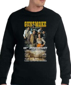 Gunsmoke 68th Anniversary 1955 – 2023 Thank You For The Memories T-shirt 3 Gunsmoke 68th Anniversary 1955 2023 Thank You For The Memories T shirt 4