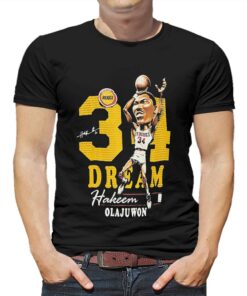 Hakeem Olajuwon Houston Rockets Mitchell Ness Hardwood Classics Caricature Shirt Hakeem Olajuwon Houston Rockets Mitchell Ness Hardwood Classics Caricature Shirt