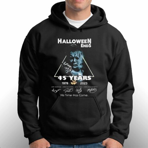 Halloween Ends 45 Years 1978 – 2023 His Time Has Come T-shirt