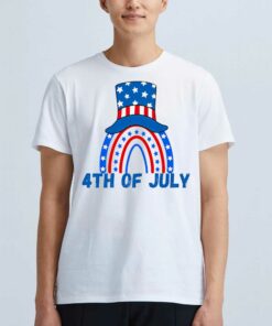 Happy 4th Of July Rainbow T-shirt Happy 4th Of July Rainbow T-shirt
