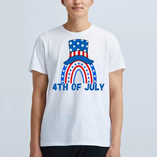 Happy 4th Of July Rainbow T-shirt