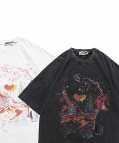Harajuku T-shirt Anime Print Shirt Harajuku T-shirt Anime Print Shirt