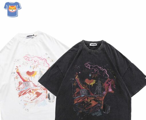 Harajuku T-shirt Anime Print Shirt