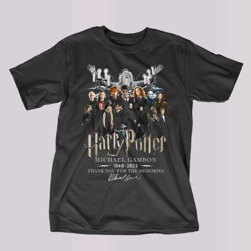 Harry Potter Michael Gambon 1940 – 2023 Thank You For The Memories T-shirt