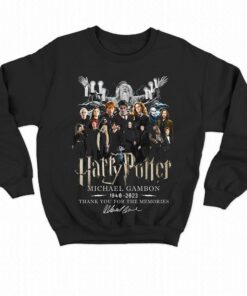 Harry Potter Michael Gambon 1940 2023 Thank You For The Memories T shirt 4