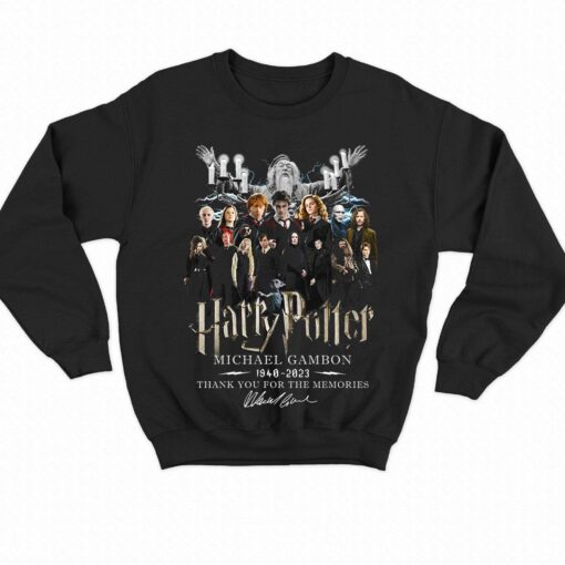 Harry Potter Michael Gambon 1940 – 2023 Thank You For The Memories T-shirt