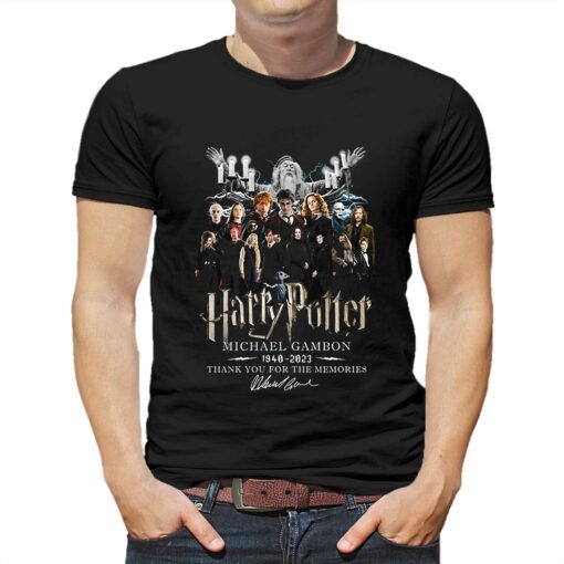 Harry Potter Michael Gambon 2023 Thank You For The Memories T Shirt