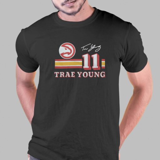 Hawks Trae Young Signature Jersey T-shirt