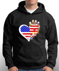 Heart American Snoopy And Friend Shirt 2 Heart American Snoopy And Friend Shirt 3