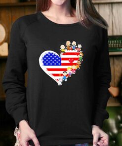 Heart American Snoopy And Friend Shirt 3 Heart American Snoopy And Friend Shirt 4
