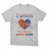 Hearts Never Underestimate A Woman Who Loves The Chicago Bears And Chicago Cubs Shirt