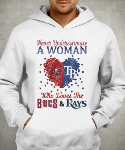 Hearts Never Underestimate A Woman Who Loves The Tampa Bay Buccaneers And Tampa Bay Rays Shirt 2 Hearts Never Underestimate A Woman Who Loves The Tampa Bay Buccaneers And Tampa Bay Rays Shirt 3
