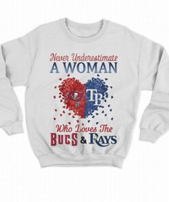 Hearts Never Underestimate A Woman Who Loves The Tampa Bay Buccaneers And Tampa Bay Rays Shirt 3 Hearts Never Underestimate A Woman Who Loves The Tampa Bay Buccaneers And Tampa Bay Rays Shirt 4