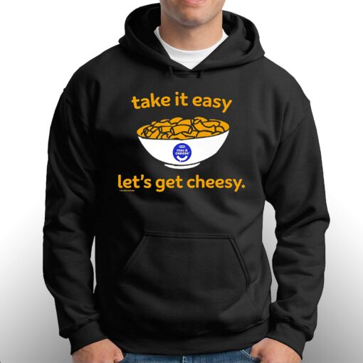 Heinz Kraft Mac And Cheese Take It Easy Lets Get Cheesy Logo Shirt