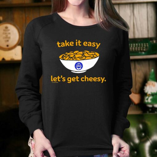 Heinz Kraft Mac And Cheese Take It Easy Lets Get Cheesy Logo Shirt