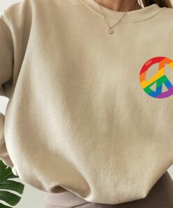 Hippie Lgbtq Sweatshirt Women’s Pride Shirt Subtle Pride