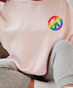 Hippie Lgbtq Sweatshirt Womens Pride Shirt Subtle Pride 3