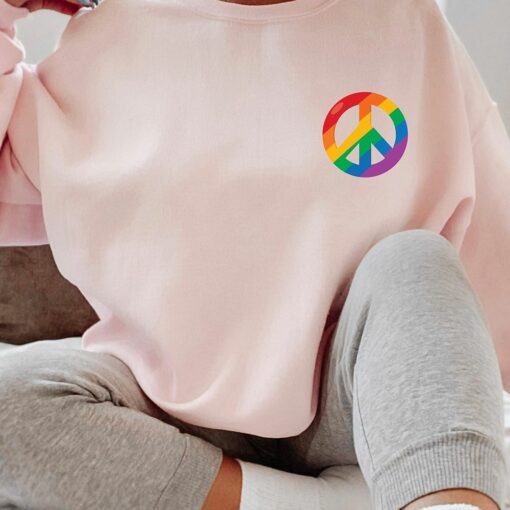 Hippie Lgbtq Sweatshirt Women’s Pride Shirt Subtle Pride