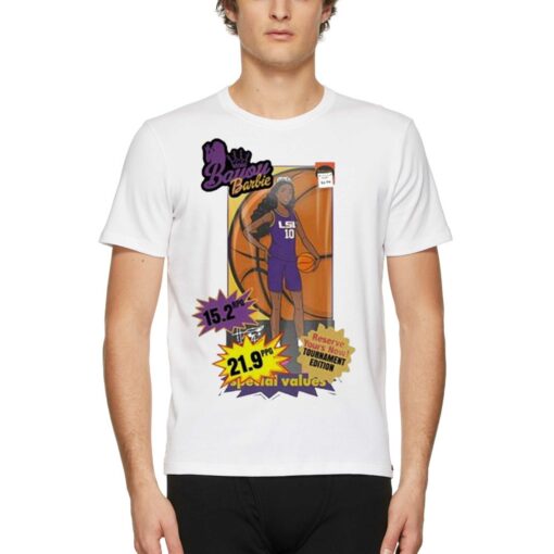 Hippyisgood Bayou Barbie Angel Reese Lsu T-shirt