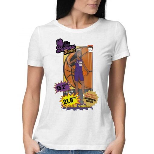 Hippyisgood Bayou Barbie Angel Reese Lsu T-shirt