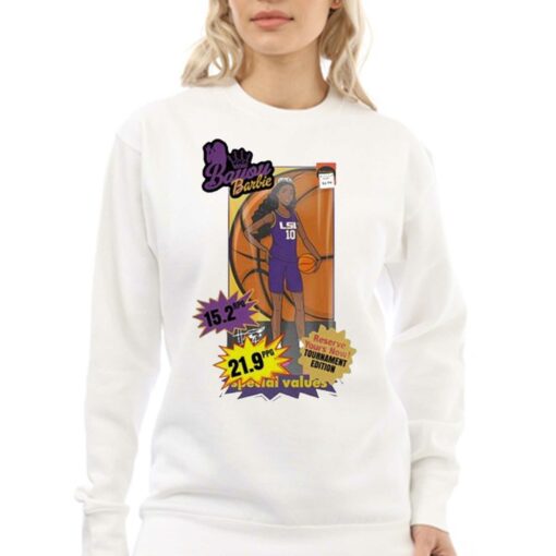 Hippyisgood Bayou Barbie Angel Reese Lsu T-shirt