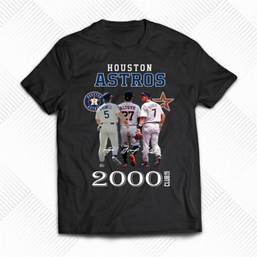 Houston Astros 2000 Hits Club Signature T-shirt