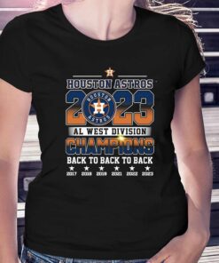 Houston Astros Al West Division Champions Back To Back To Back T-shirt Houston Astros Al West Division Champions Back To Back To Back T-shirt