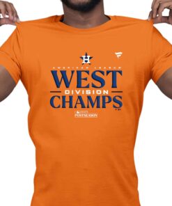 Houston Astros Fanatics Branded 2023 Al West Division Champions Locker Room T shirt 4