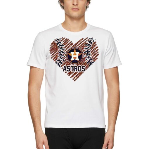 Houston Astros Heart Baseball Team Shirt