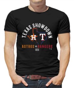 Houston Astros Vs Texas Rangers 2023 Alcs Matchup Texas Showdown T-shirt Houston Astros Vs Texas Rangers 2023 Alcs Matchup Texas Showdown T-shirt