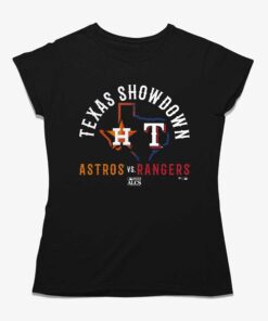 Houston Astros Vs Texas Rangers 2023 Alcs Matchup Texas Showdown T-shirt Houston Astros Vs Texas Rangers 2023 Alcs Matchup Texas Showdown T-shirt