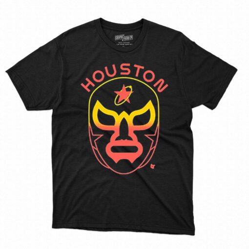 Houston Baseball Lucha Mask Shirt