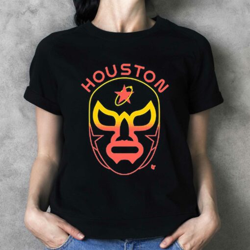 Houston Baseball Lucha Mask Shirt