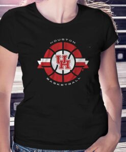 Houston Basketball Classic Circle T-shirt 1 Houston Basketball Classic Circle T shirt 2