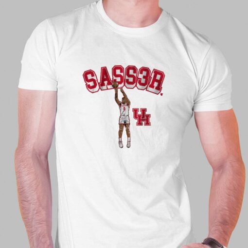 Houston Basketball Marcus Sasser Sass3r T-shirt